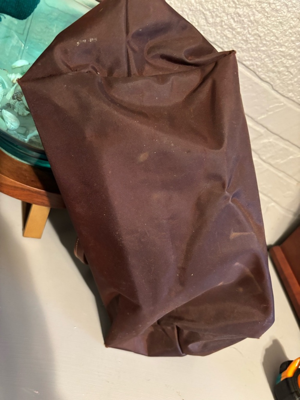 Longchamp Brown and Tan Le Pliage Large Tote - Picture 9 of 9